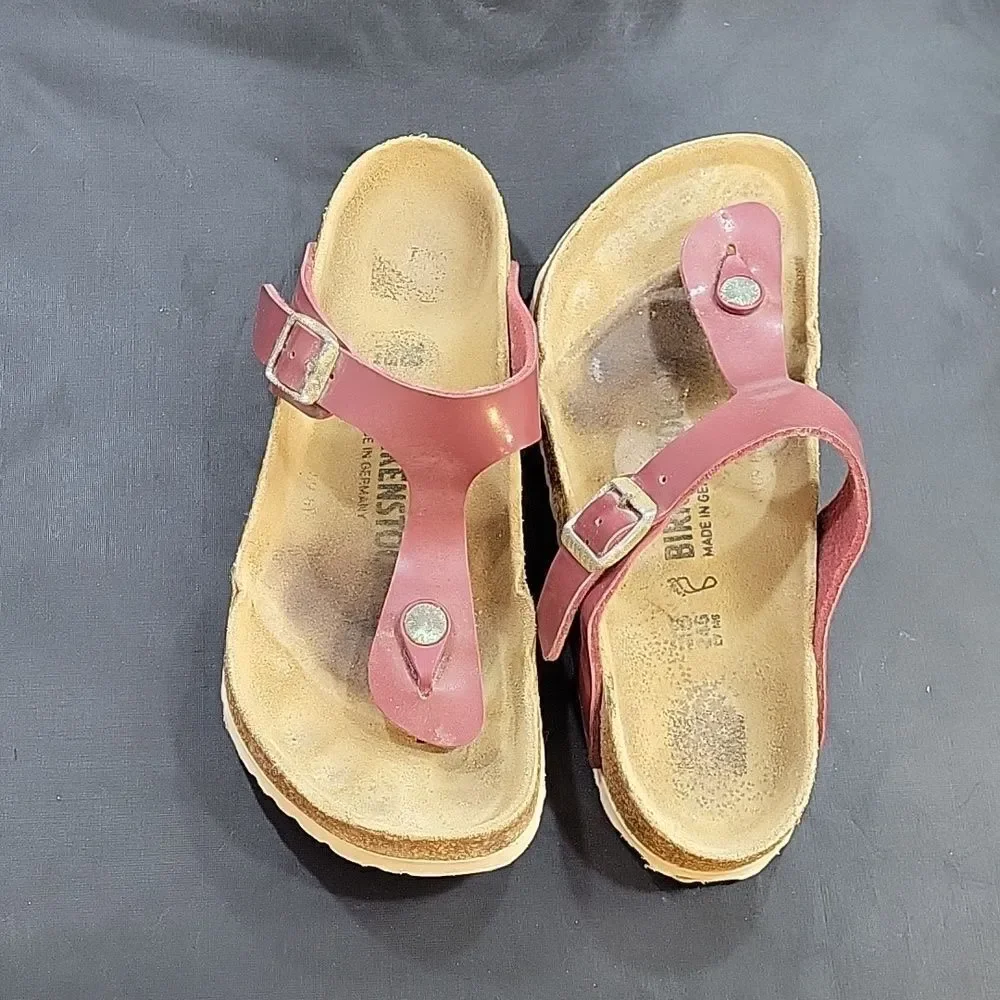 BIRKENSTOCK GIZEH SANDAL WASHED METALLIC